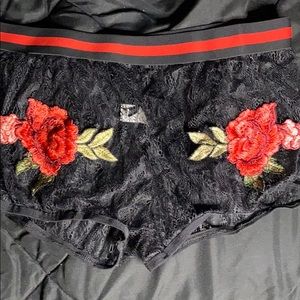 Women see through shorts